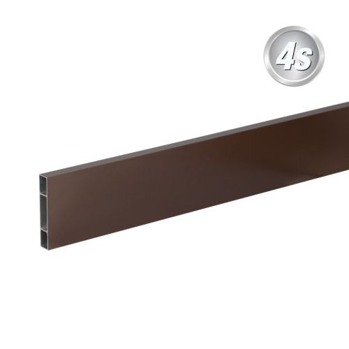 Alu prečne deske - 120 x 20 mm - barva: čokoladno rjava, dolžina: 100 cm, višina: 12 cm