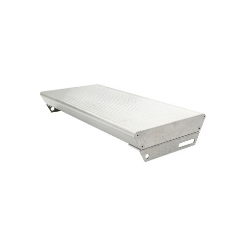 Alu stopnice protidrsne vključno z 2 pokrovi in vijaki - izvedba: natur, širina: 600 mm, globina: 270 mm