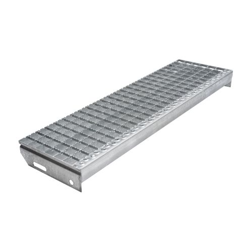 Protidrsne stopnice mrežne rešetke 30x30mm, vroče-cinkano - dolžina mm: 800, širina mm: 240, razdalja med luknjami: 120, teža v kg na kos: 5.1