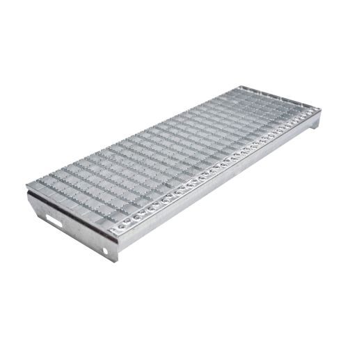 Protidrsne stopnice mrežne rešetke 30x30mm, vroče-cinkano - dolžina mm: 800, širina mm: 270, razdalja med luknjami: 150, teža v kg na kos: 5.7