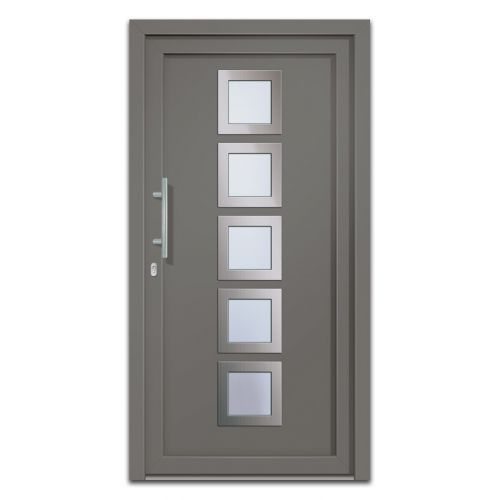 Vhodna vrata Alu Pro - Quinto - 1100 x 2100 mm (š x v) - Barva: antracit, Odpiranje znotraj: levo po DIN-u