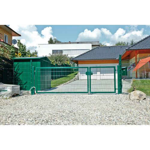 Vrata Vario s cevnim okvirjem, dvokrilna - Opis: Pocinkana vrata, Višina v cm: 143, Skupna širina v cm: 520, Prehodna širina v cm: 500