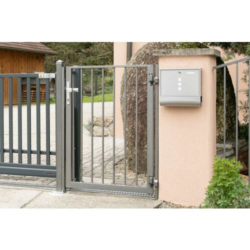 Enokrilna vrata za kovinsko ograjo Dallas - višina: 75 cm