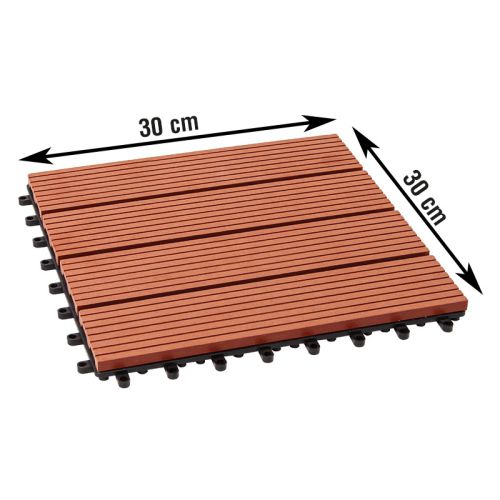 WPC ploščice za terase Amsterdam - prerez: 300 x 300 mm