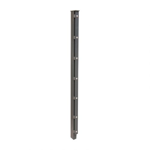 Ograjni steber David A - cinkano ali barvano: barvano antracit, za višino ograje v cm: 143, dolžina v cm: 200, pritrdilne točke: 8