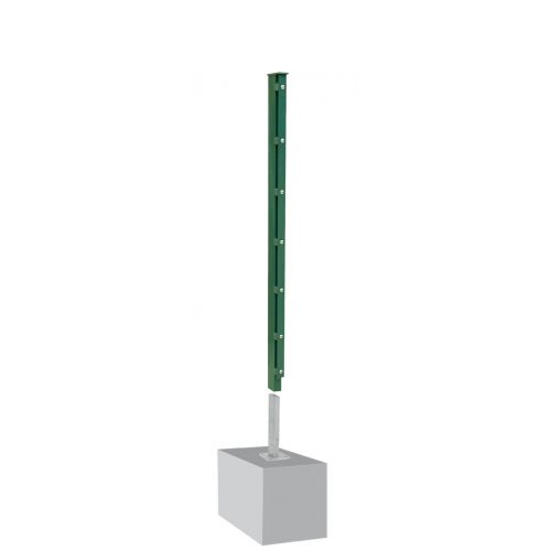Ograjni steber David A - cinkano ali barvano: barvano zeleno, za višino ograje v cm: 123, dolžina v cm: 170, pritrdilne točke: 7