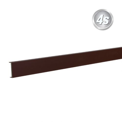 Alu distančniki 44,4 mm  - barva: čokoladno rjava, dolžina: 100 cm