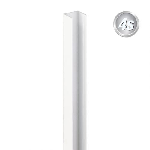 Alu U-profil za 44 mm profili - barva: bela, dolžina: 200 cm