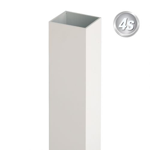 Alu steber 100 x 100 x 4 mm - barva: siva, dolžina: 100 cm