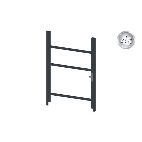 Alu okvir vrat 1-krilna brez polnila (Profil: 63 mm) - višina krila: 1400-2000 mm, naslon: desno, barva: antracit