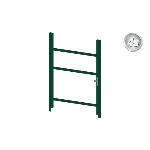 Alu okvir vrat 1-krilna brez polnila (Profil: 63 mm) - višina krila: 1400-2000 mm, naslon: desno, barva: zelena