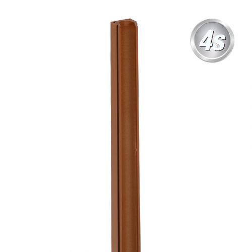 Alu U-profil gibljiv - barva: rjava, dolžina: 100 cm