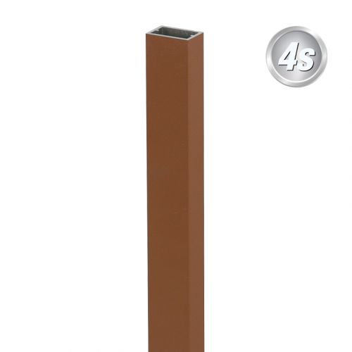 Alu palice 30 x 20 mm - barva: rjava, dolžina: 100 cm, višina: 3 cm