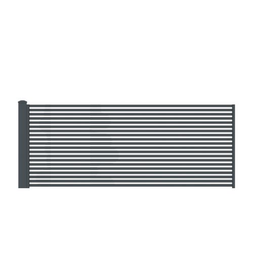 Aluzaun Cardiff Pro komplet za ograjo - višina: 98 cm, širina: 300 cm, barva: antracit