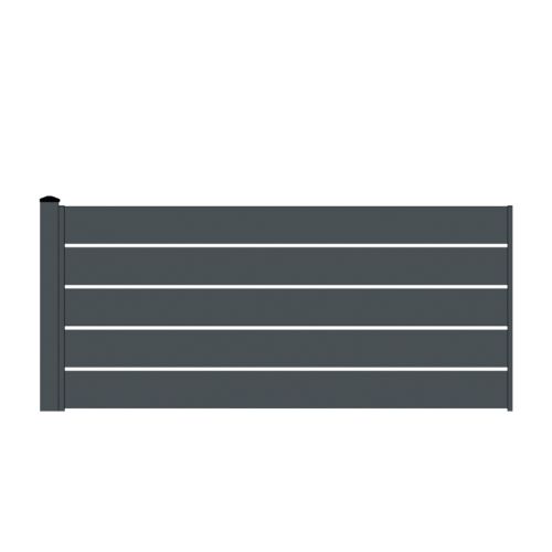 Aluzaun Dublin 200 Set ograje - višina: 110 cm, širina: 300 cm, barva: antracit