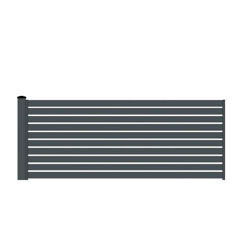 Aluzaun Dublin 80 Set ograje - višina: 98 cm, širina: 300 cm, barva: antracit