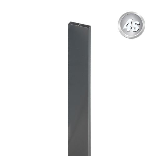 Alu prečne deske - 80 x 20 mm - barva: antracit, dolžina: 250 cm, višina: 8 cm