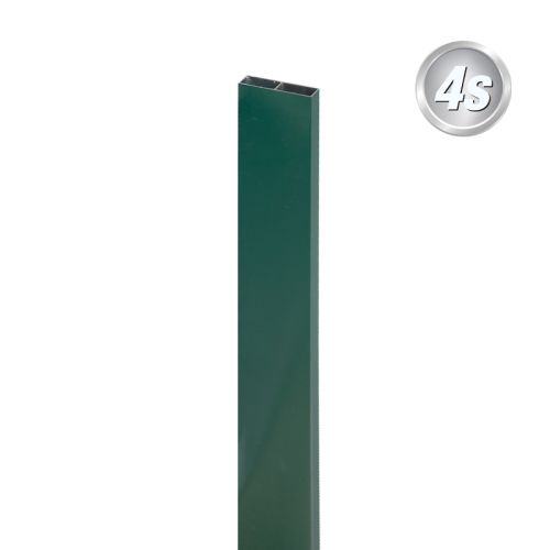 Alu prečne deske - 80 x 20 mm - barva: zelena, dolžina: 250 cm, višina: 8 cm