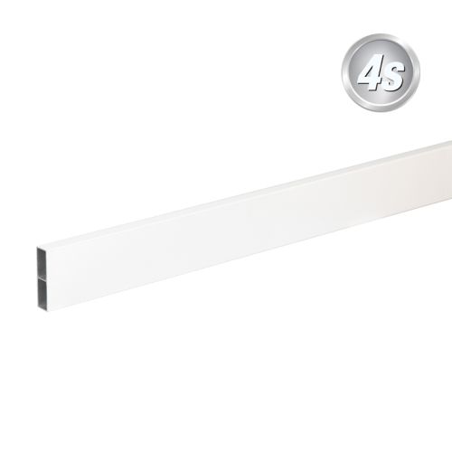 Alu prečne deske - 80 x 20 mm - barva: bela, dolžina: 250 cm, višina: 8 cm