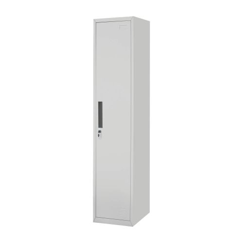 Kovinska garderobna omara Elisa z 1 krilnimi vrati – širina: 380 mm, višina: 1800 mm, globina: 450 mm