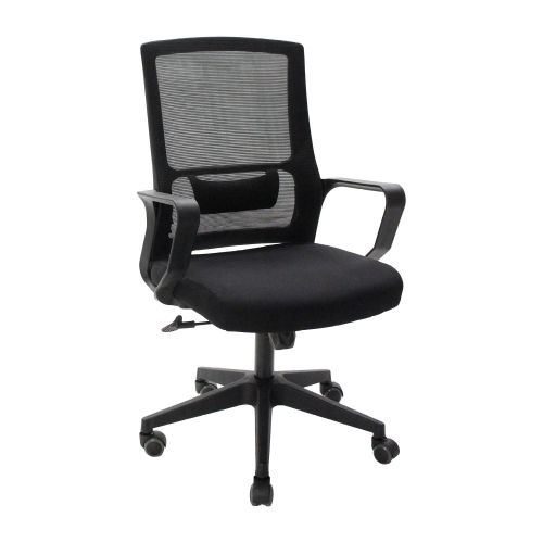 Pisarniški stol Orion – mere: 56 x 101–111 x 57 cm, barva: črna