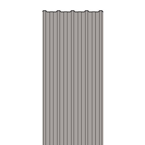 Trapezno ploščo / strešno ploščo 35/207/0,75 - 3300 x 1035 mm, barva: RAL 9006 bel aluminij