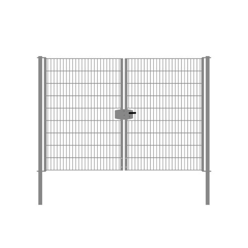 Vrata-žična rešetka David 2 - krilna 271 cm široka - cinkano ali barvano: cinkano, višina v cm: 183, širina v cm: 271, Teža v kg: 66,6