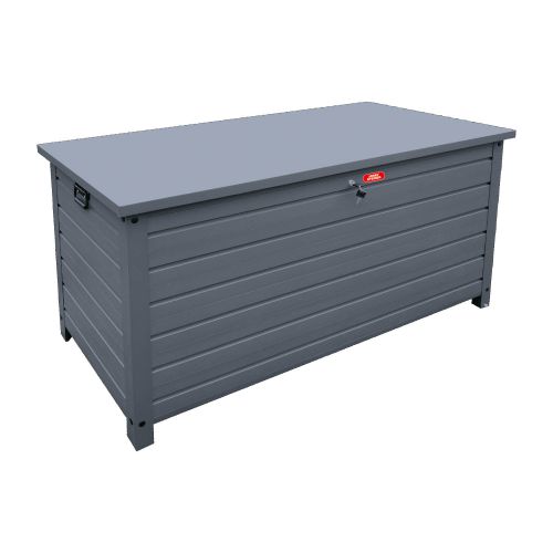 Aluminijasta vrtna zaboj za shranjevanje 424 l – 1350 × 590 × 750 mm, antracit
