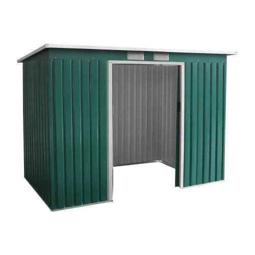 Hiška za orodje - Kompakt 3, barva: zelena, dolžina: 2770 mm, širina: 1300 mm, višina: 1730 mm