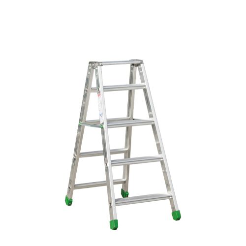Aluminijasta A-lestev s stopnicami Light Star - Število stopnic: 5, teža v kg: 6,6, B (cm): 103, C (cm): 90, D (cm): 15,5, E (cm): 47, F (cm): 303, H (cm): 112