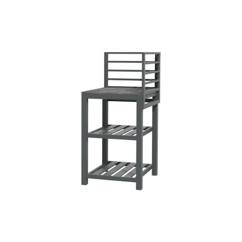 Zunanja kuhinja iz aluminija in sintranega kamna – Modul D kotni element, širina: 590 mm, globina: 590 mm, višina: 1240 mm