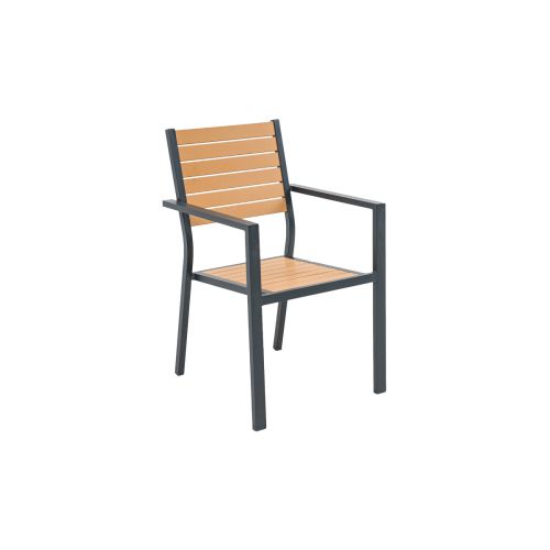 Vrtni fotelj Atlanta aluminij- barva aluminija: antrazit, globina: 600 mm, širina: 550 mm, višina: 870 mm