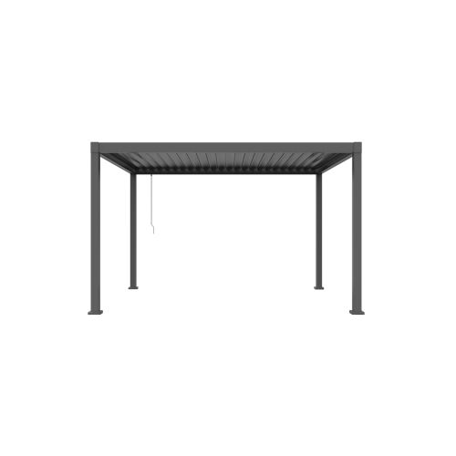 Pergola Dallas iz jekla in aluminija - barva: antracit, dolžina: 4000 mm, širina: 3000 mm, višina: 2500 mm