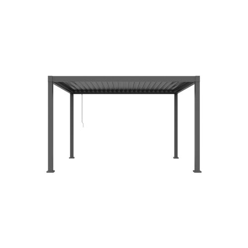 Pergola Dallas iz jekla in aluminija - barva: antracit, dolžina: 4000 mm, širina: 3000 mm, višina: 2500 mm