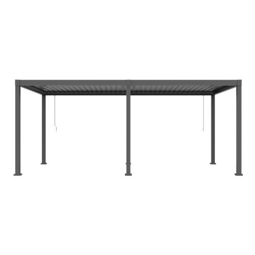 Pergola Dallas iz jekla in aluminija - barva: antracit, dolžina: 6000 mm, širina: 3000 mm, višina: 2500 mm