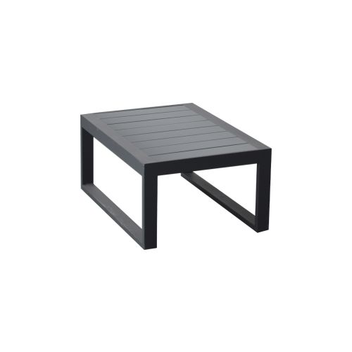 stranska miza Lissabon iz aluminija - barva: antracit, mere: 690 x 500 x 320 mm