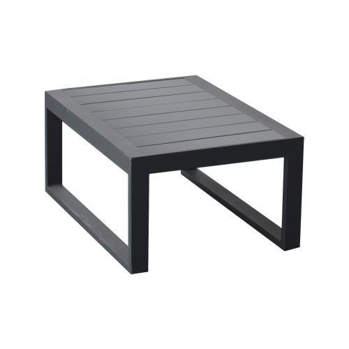 stranska miza Lissabon iz aluminija - barva: antracit, mere: 690 x 500 x 320 mm
