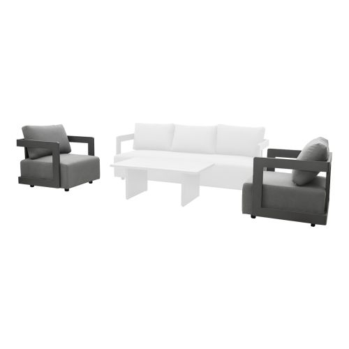 Lounge stol Porto – širina: 810 mm, globina: 865 mm, višina: 695 mm