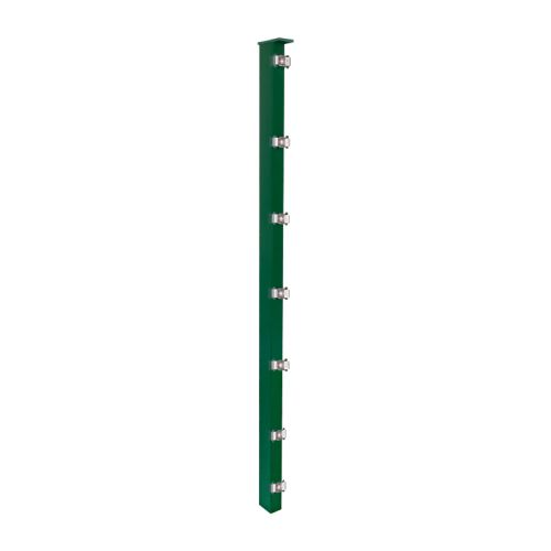 Stolpec ograje Mod. S - Izvedba: zeleno prevlečeno, za višino ograje: 63 cm, dolžina: 68,5 cm, pritrdilne točke: 4