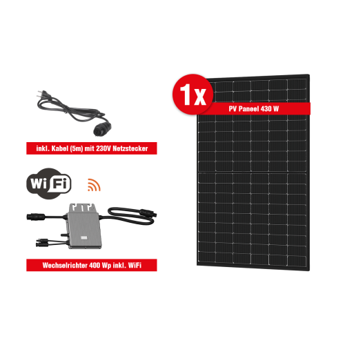 Balkonska elektrarna Power Plus Max - 400 Wp