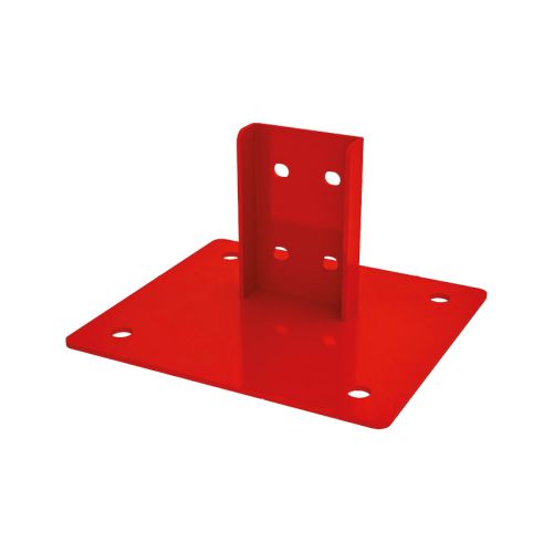 Metallna plošča za pritrditev talne obloge težkega regalnega sistema Mod. Heavy - 280 x 250 mm