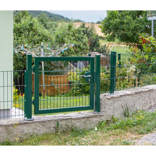 Vrata Vario s cevnim okvirjem, enokrilna - Opis: barvano zeleno, Višina v cm: 143, Skupna širina v cm: 112, Prehodna širina v cm: 100