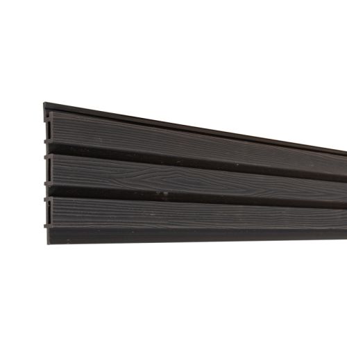 fasadni profili iz WPC - Stil - Barva: antracit, Dolžina: 200 cm, Višina: 15 cm, Debelina: 2 cm