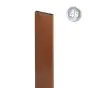 Alu prečne deske - 120 x 20 mm - barva: rjava, dolžina: 250 cm, višina: 12 cm