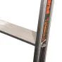 Klettermax Universal Plus aluminijasta dvodelna stopničasta lestev – Število stopnic: 2 x 12 Dolžina pribl.: 3,00 m