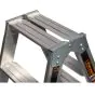 Klettermax Universal Plus aluminijasta dvodelna stopničasta lestev – Število stopnic: 2 x 12 Dolžina pribl.: 3,00 m
