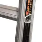 Klettermax Universal Plus aluminijasta dvodelna stopničasta lestev – Število stopnic: 2 x 3 Dolžina pribl.: 0,75 m