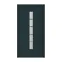 Aluminijasto-plastična vhodna vrata Fortuna - 1100 x 2100 mm (Š x V) - Barva: bela, odpiranje znotraj: levo po DIN-u