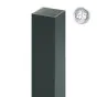 Aluminijasti začetni ali končni steber 100 x 100 x 4 mm - dolžina: 125 cm, barva: antracit