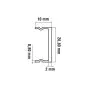Alu distančniki - barva: zelena, dolžina: 7 cm